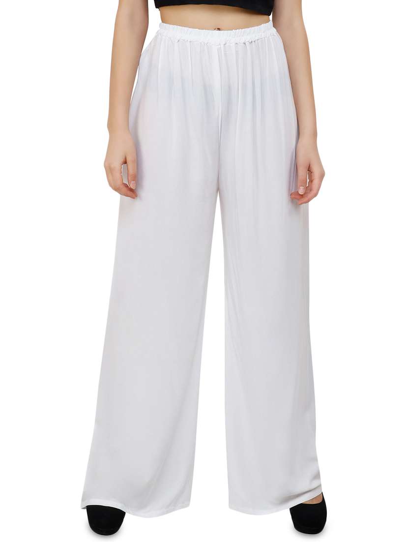 high rise straight palazzo 