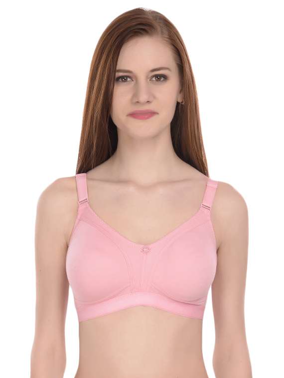 floral patch solid bra 