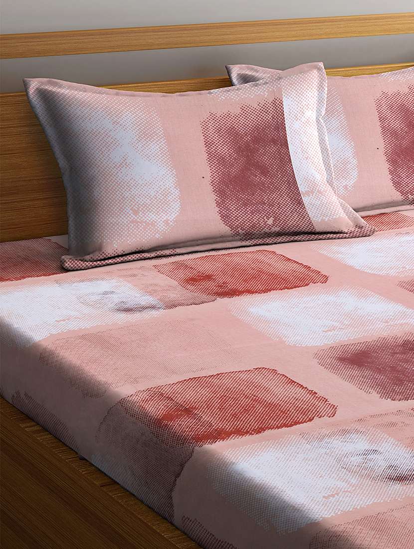  cotton double bedsheet with two pillow cover - 16919918 -  Standard Image - 1