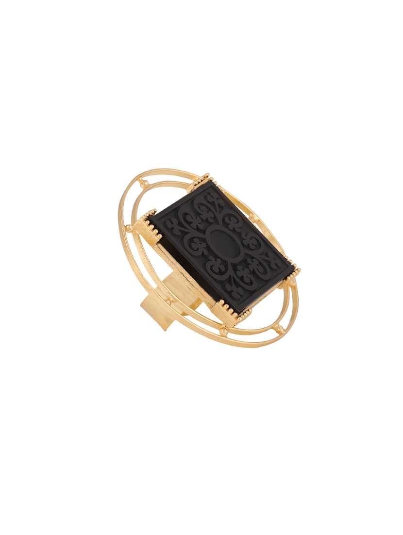 black gold  finger ring