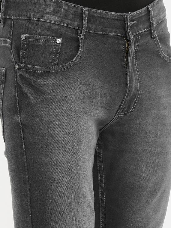 grey light washed denim jeans - 16920495 - Standard Image - 4