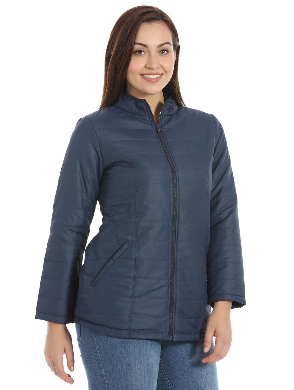 mandarin neck quilted jacket - 16920855 - Standard Image - 1