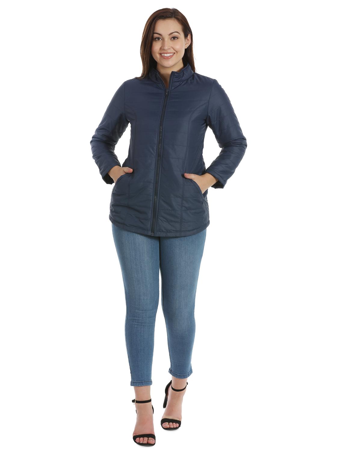 mandarin neck quilted jacket - 16920855 - Standard Image - 4