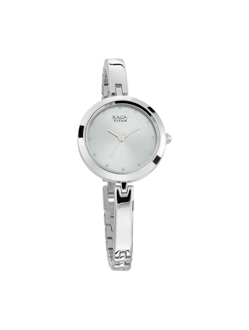 titan viva analog grey dial women's watch-2606sm04