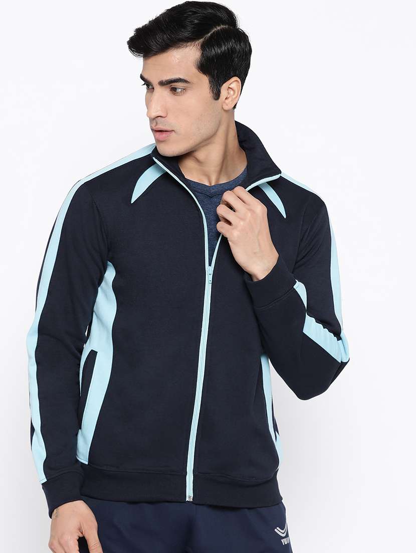 navy blue taped causal jacket