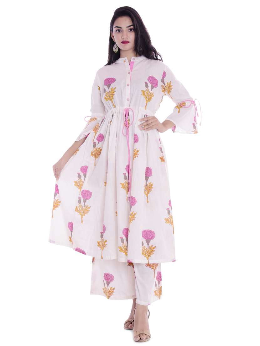 floral kurta palazzo set