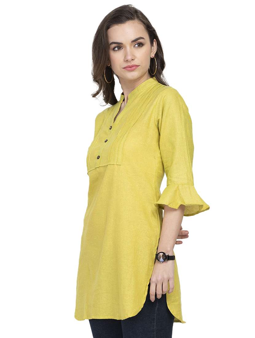 solid straight kurti - 16921385 -  Standard Image - 1