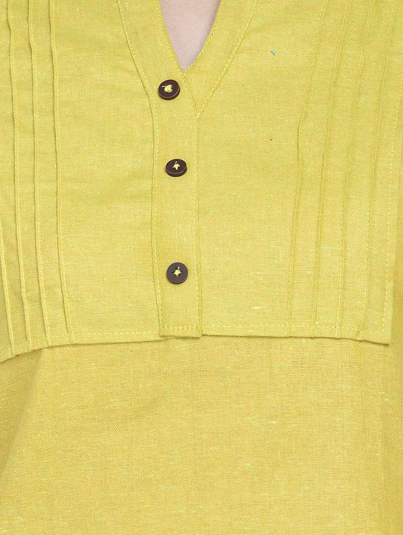 solid straight kurti - 16921385 -  Standard Image - 4