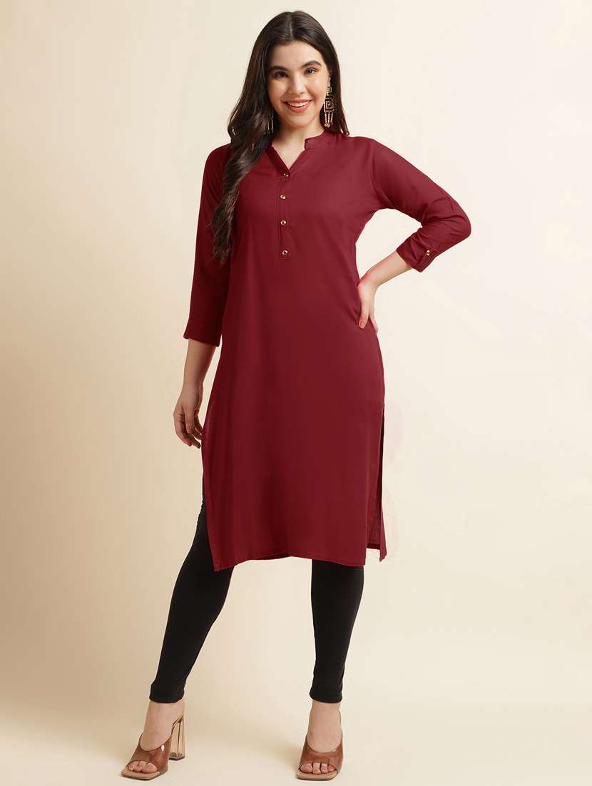 women's straight kurta - 16921421 -  Zoom Image - 0