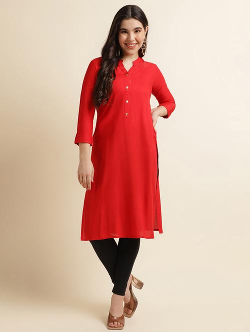 women's straight kurta - 16921422 - Standard Image - 0