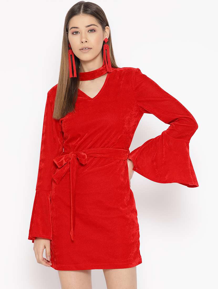 women's sheath solid dress