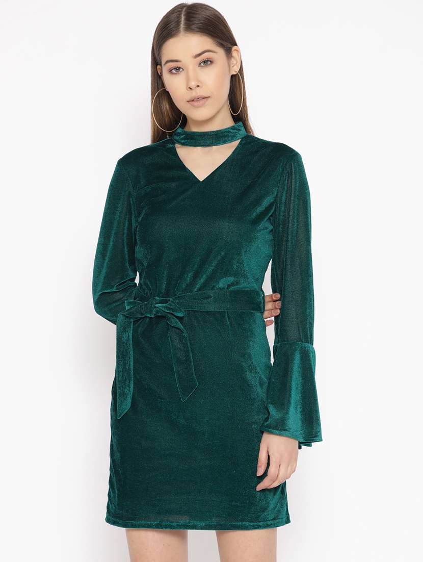 women's sheath solid dress