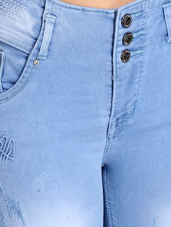 high rise stone washed jeans - 16921811 - Standard Image - 4