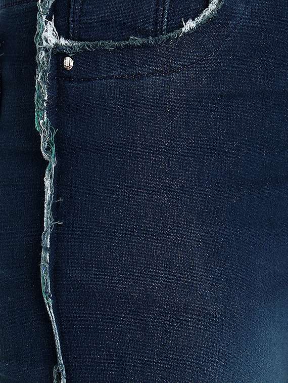 frayed detail high rise jeans  - 16921820 -  Standard Image - 4