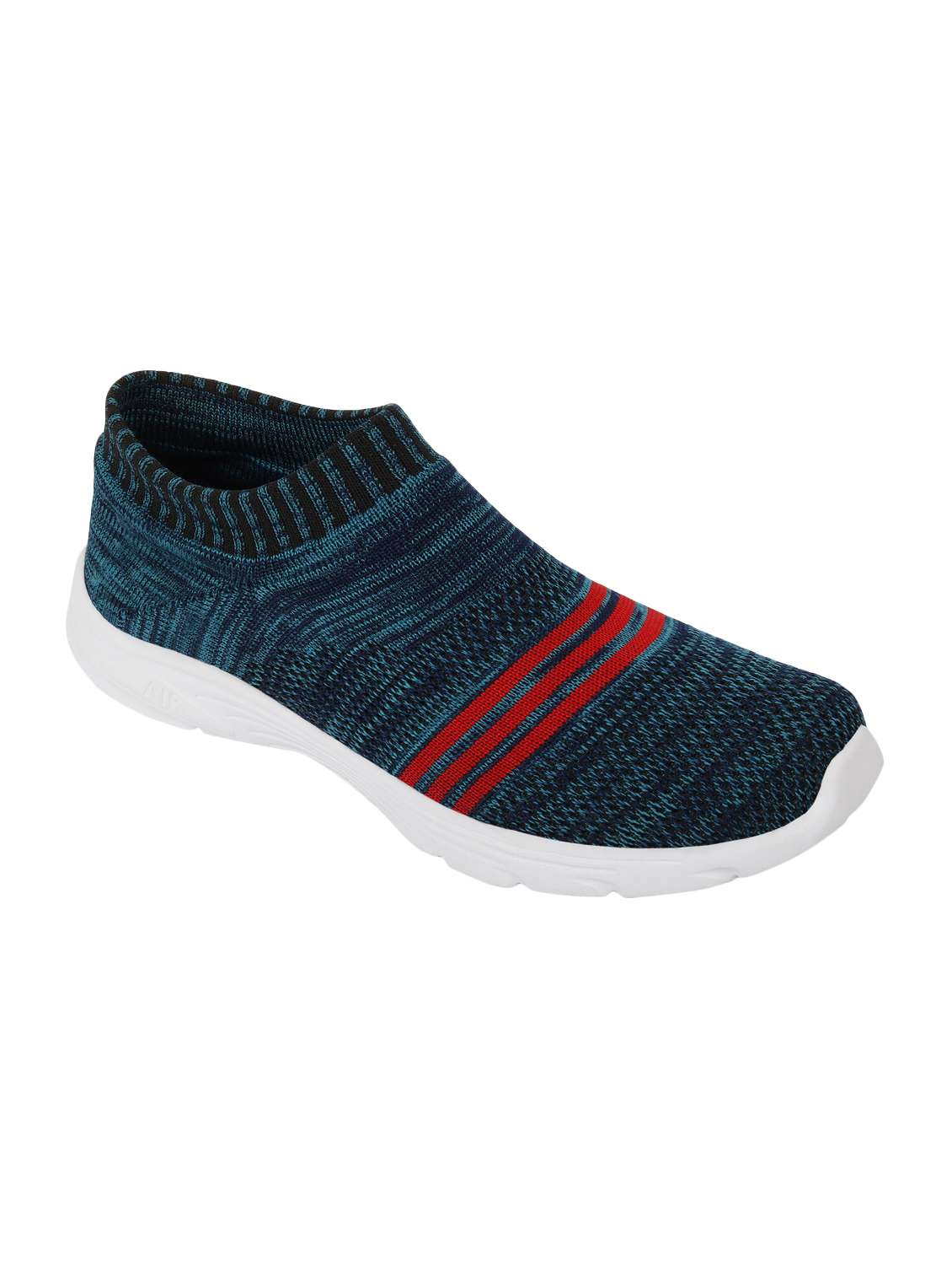 blue slip on sports shoes