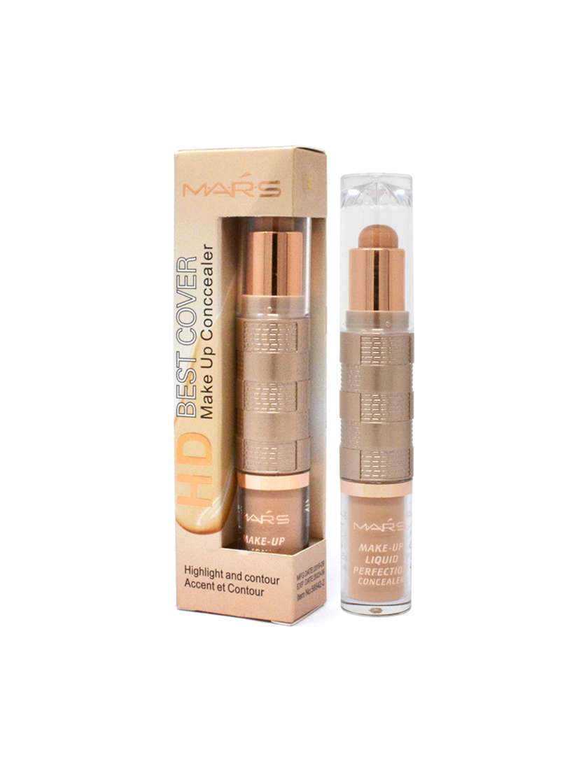mars best cover hd makeup concealer 58542-2-01 nude, 3.6g+6g pack of 2