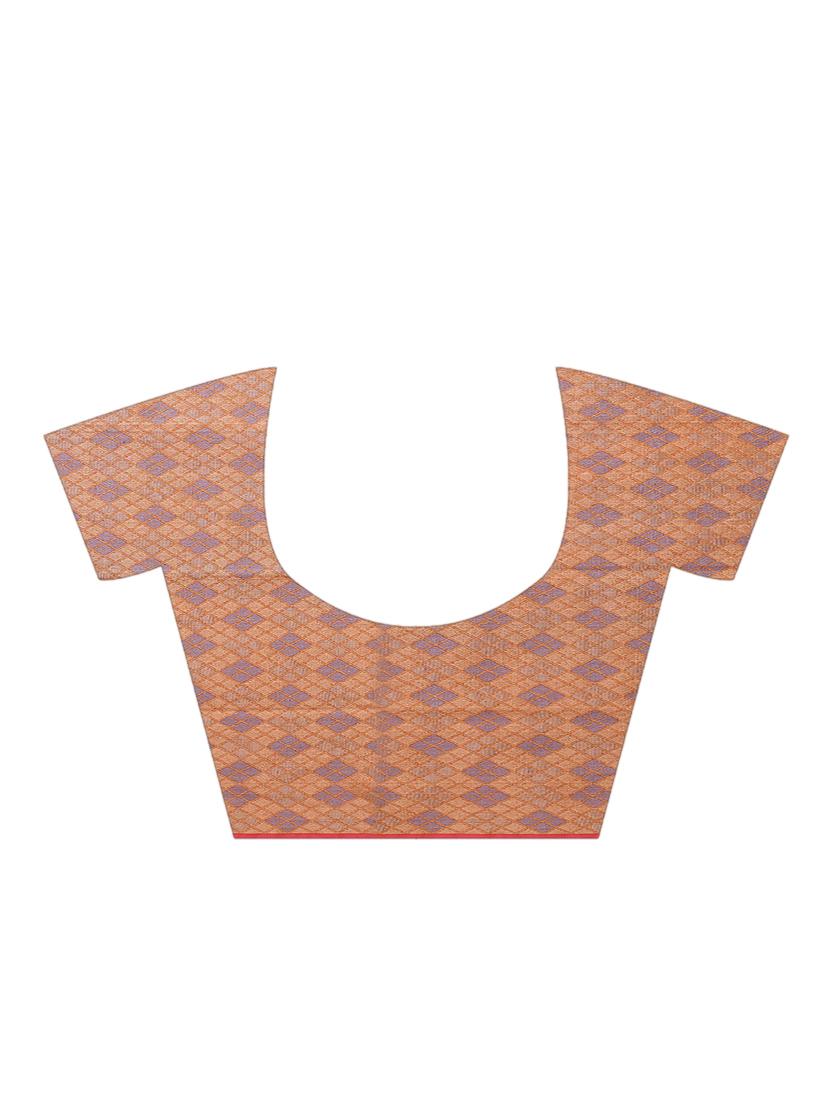 solid banarasi saree with blouse - 16925306 - Standard Image - 1