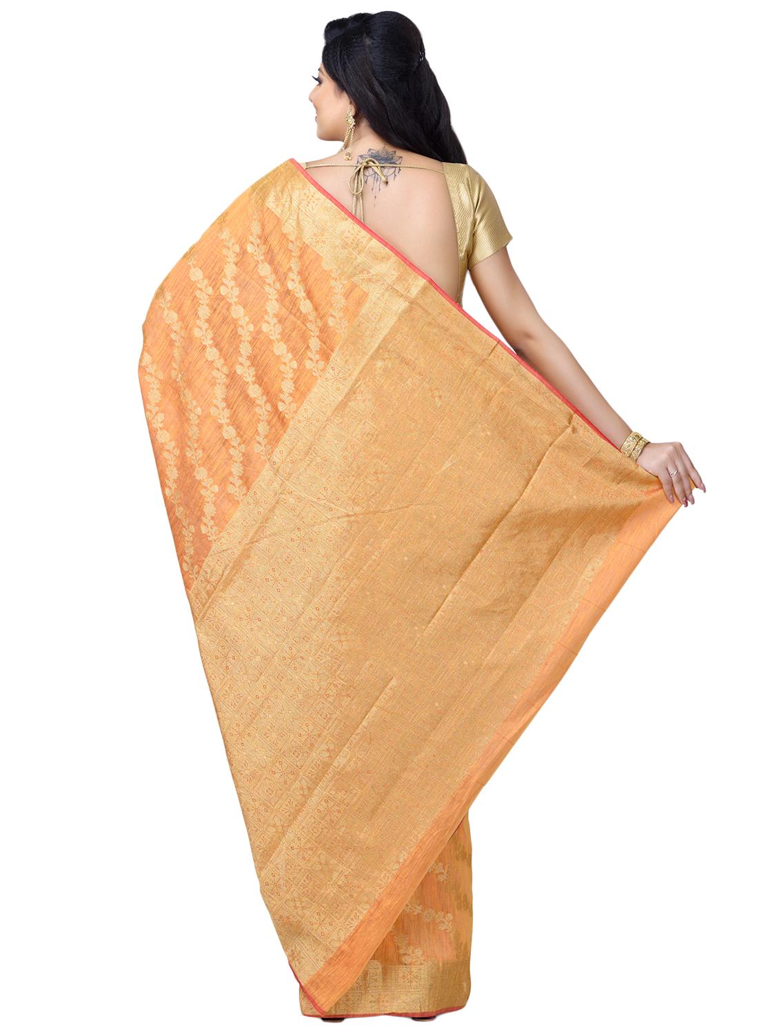 self design banarasi dupatta with blouse - 16925346 - Standard Image - 1