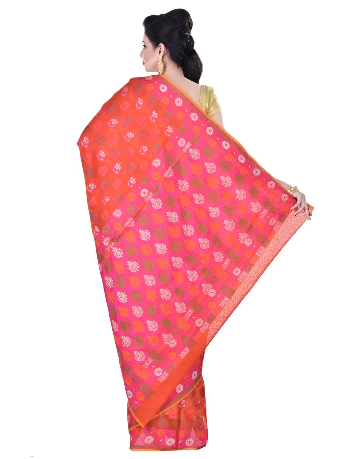 self design banarasi saree with blouse - 16925358 - Standard Image - 1