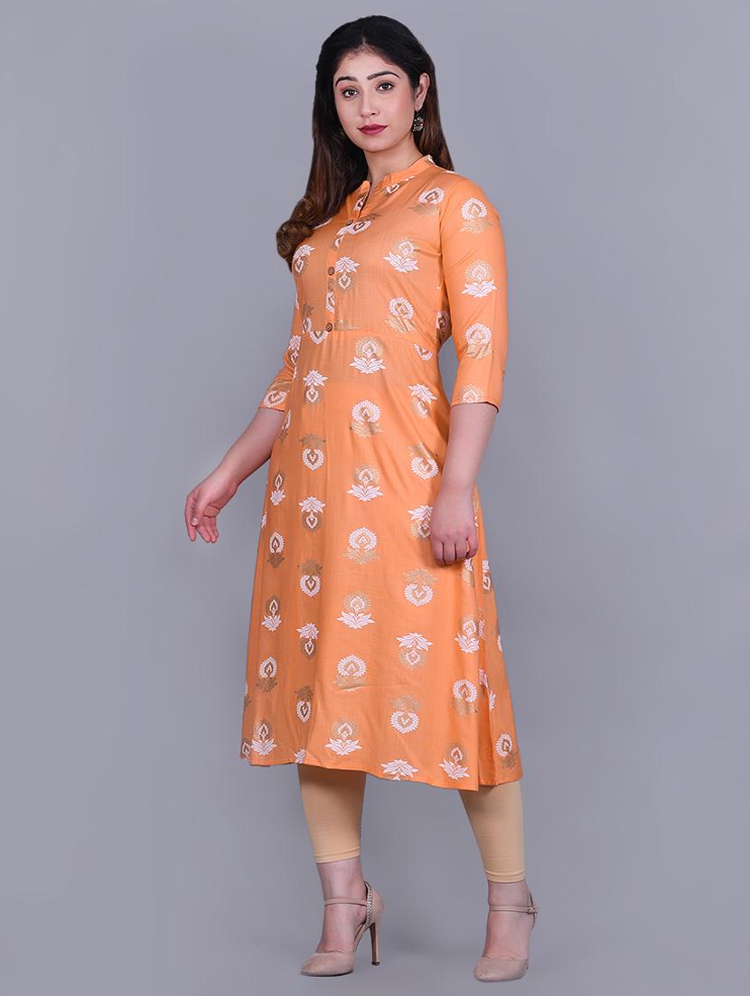 floral a-line kurta - 16925698 -  Standard Image - 1