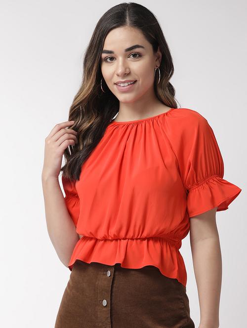 women's peplum round neck top - 16925842 -  Standard Image - 0