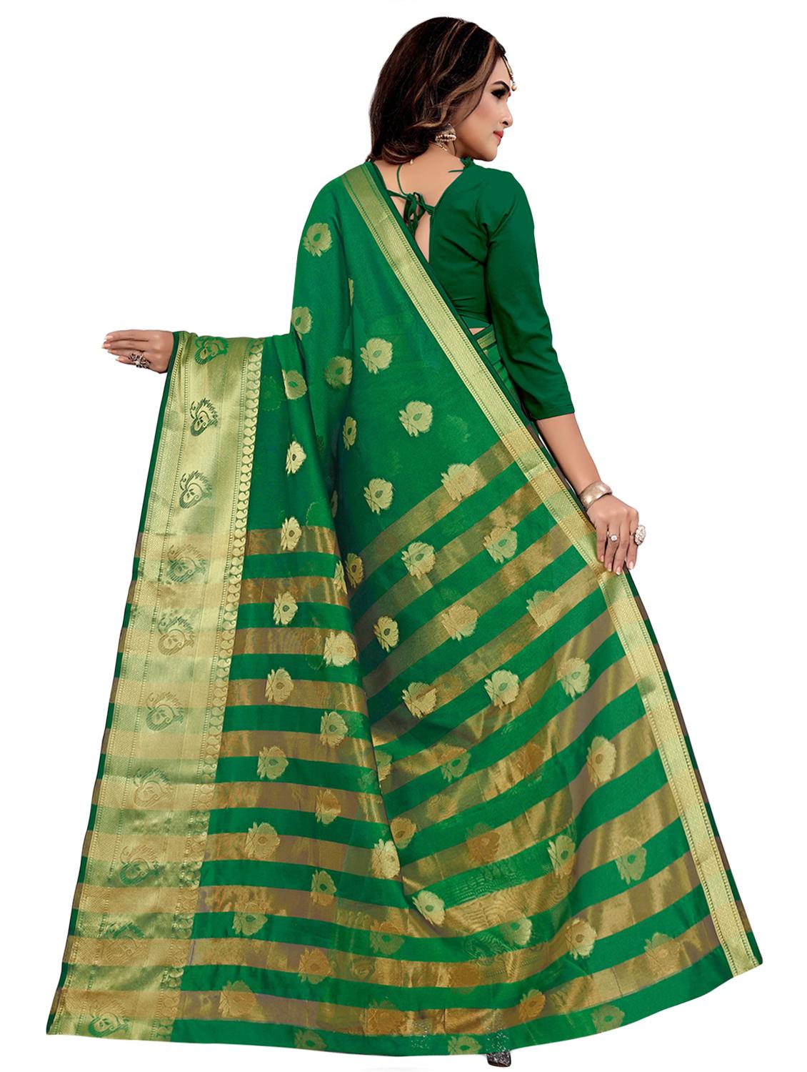 floral banarasi saree with blouse - 16926894 -  Standard Image - 1