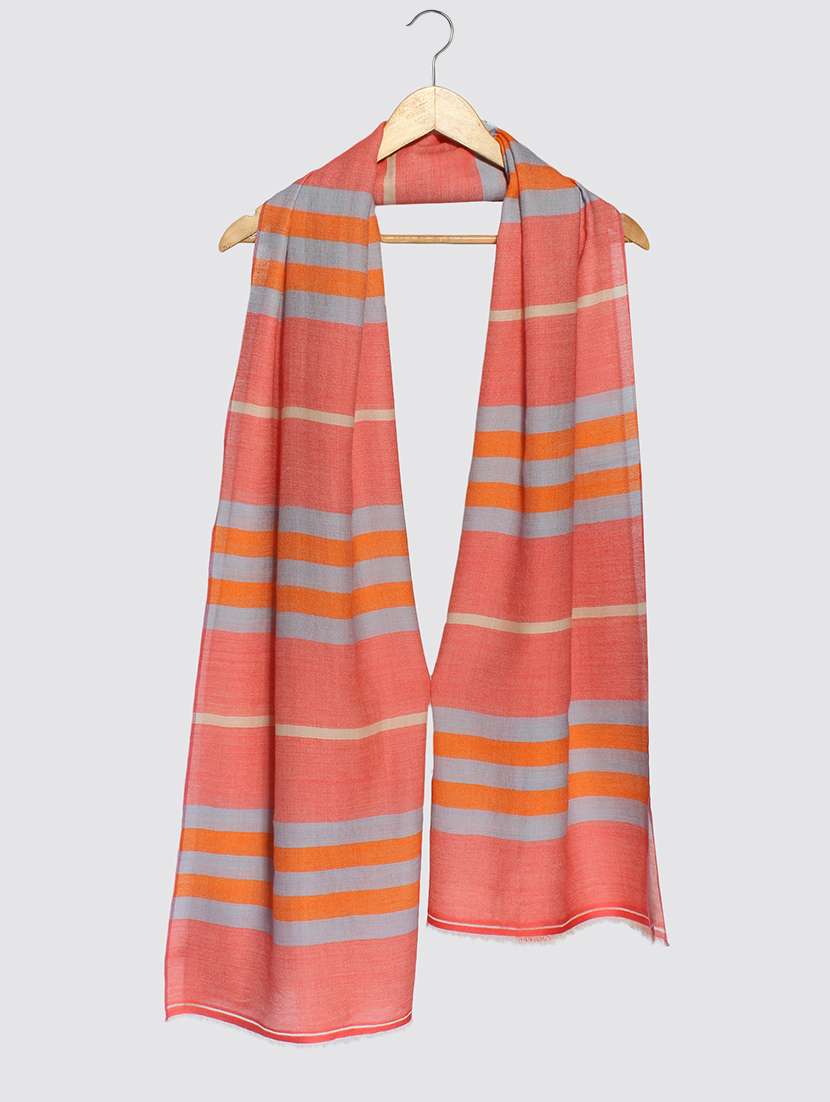 orange wool stole