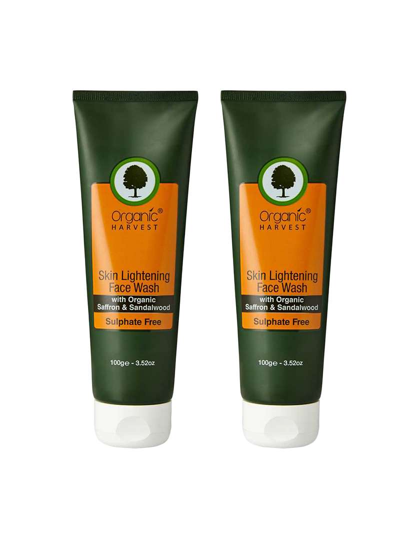 organic harvest face wash - skin lightening (sulphate free), 100gm