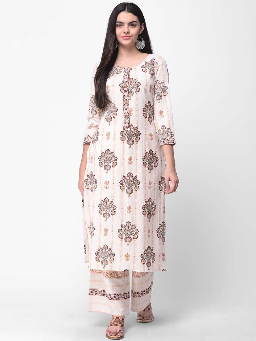 printed kurta palazzo set