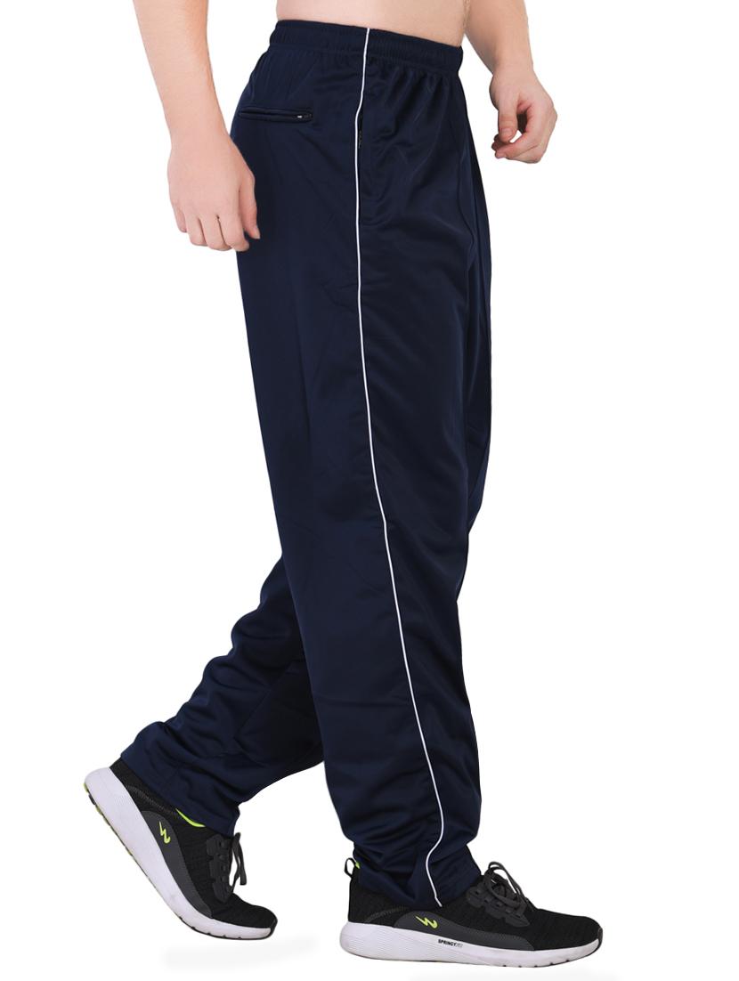blue solid full length track pant - 16933221 -  Standard Image - 1