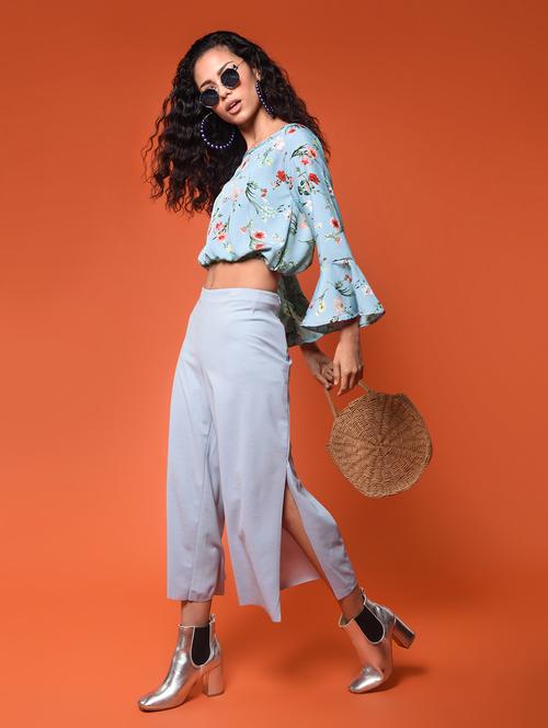women's crop boat neck top - 16936441 - Standard Image - 0