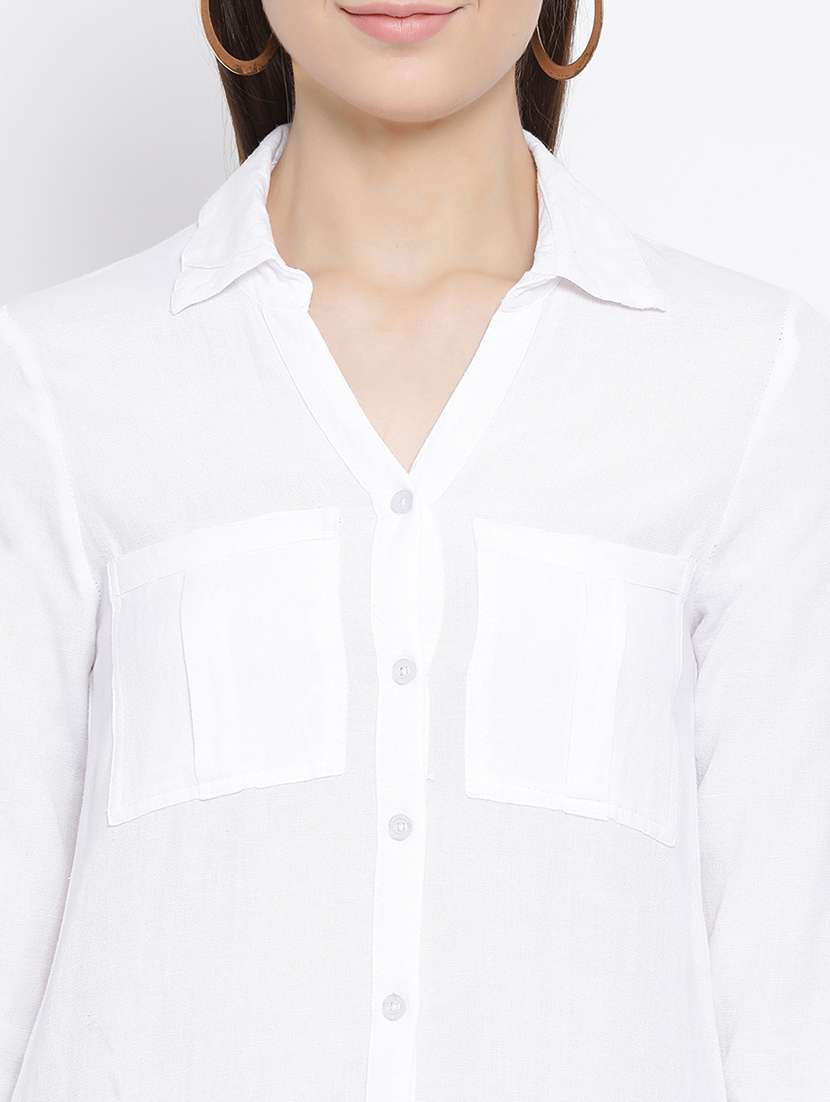 women's shirt solid dress - 16936484 - Standard Image - 4
