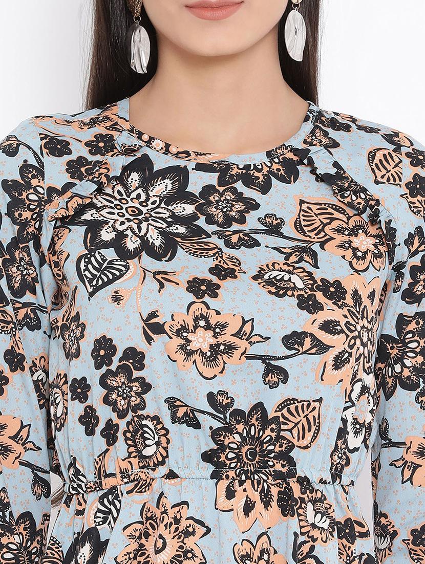 frill detail blouson waist a-line dress - 16936490 - Standard Image - 4