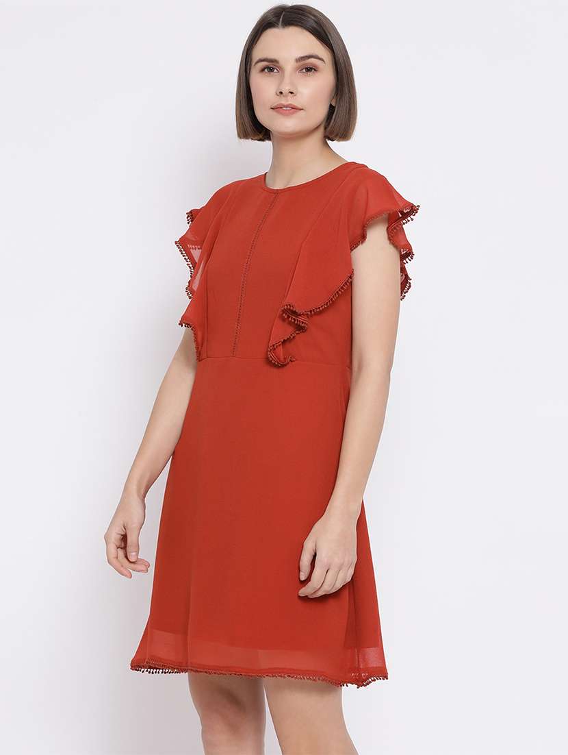 women's solid dress - 16936497 - Standard Image - 1
