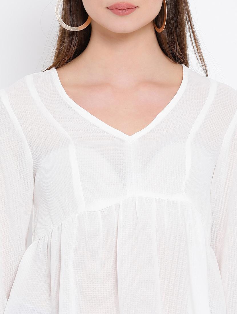 women's peplum v neck top - 16936502 - Standard Image - 4