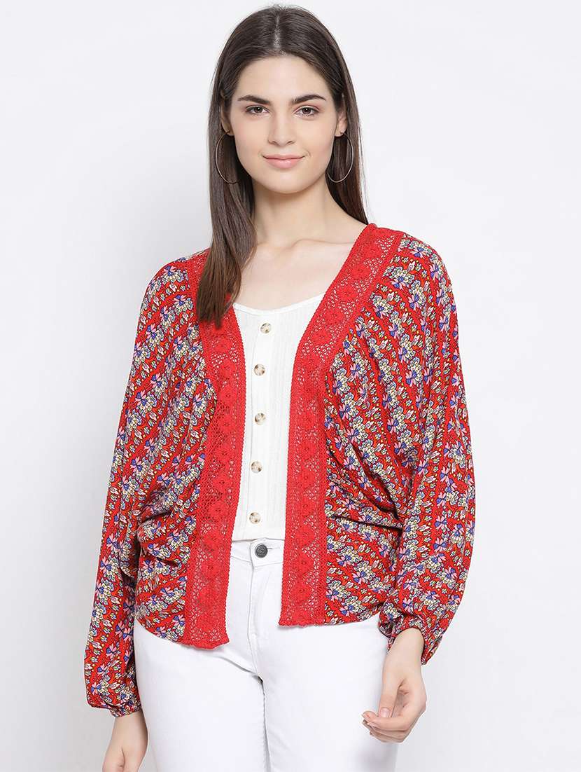 floral print regular shrug