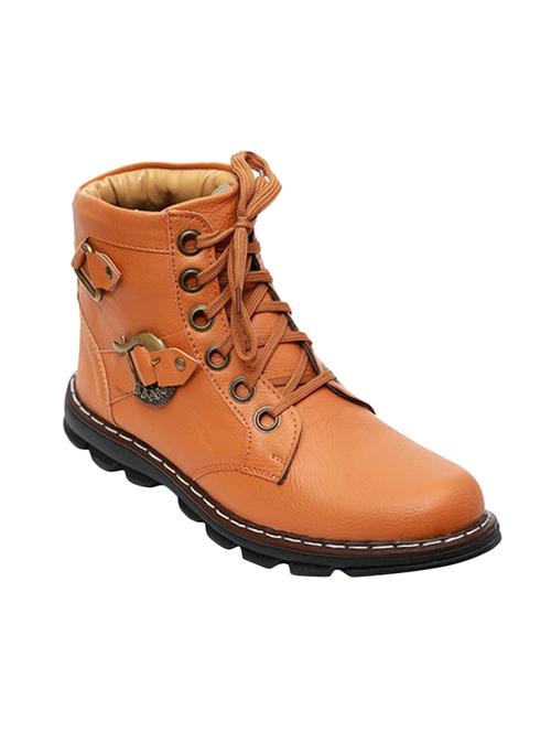 men tan lace up boots - 16937699 - Standard Image - 0