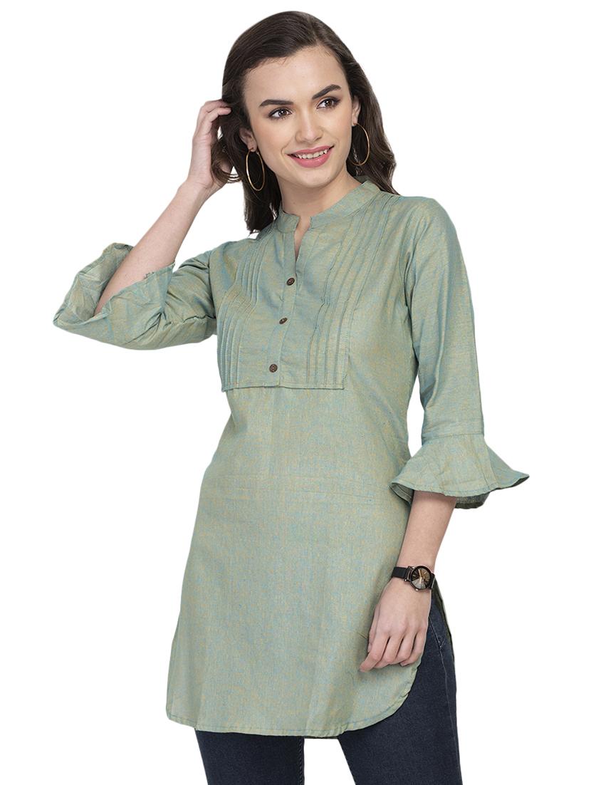 solid straight kurti - 16938462 - Zoom Image - 0