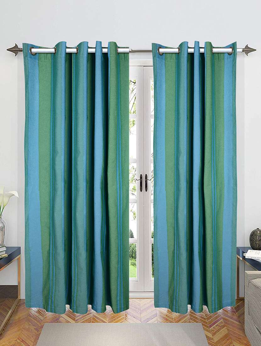   cotton yarn eyelet door curtains  