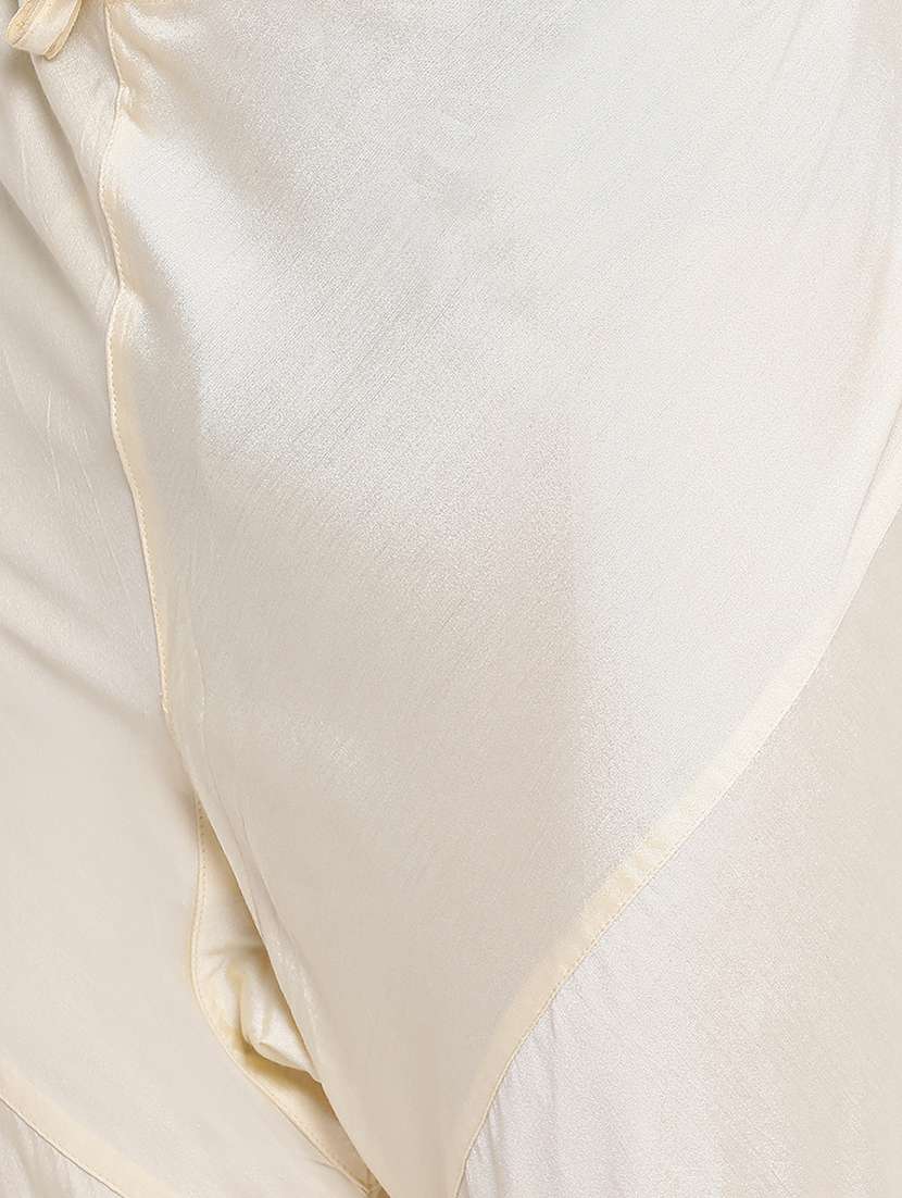 beige self design kurta churidar set - 16943230 -  Standard Image - 4