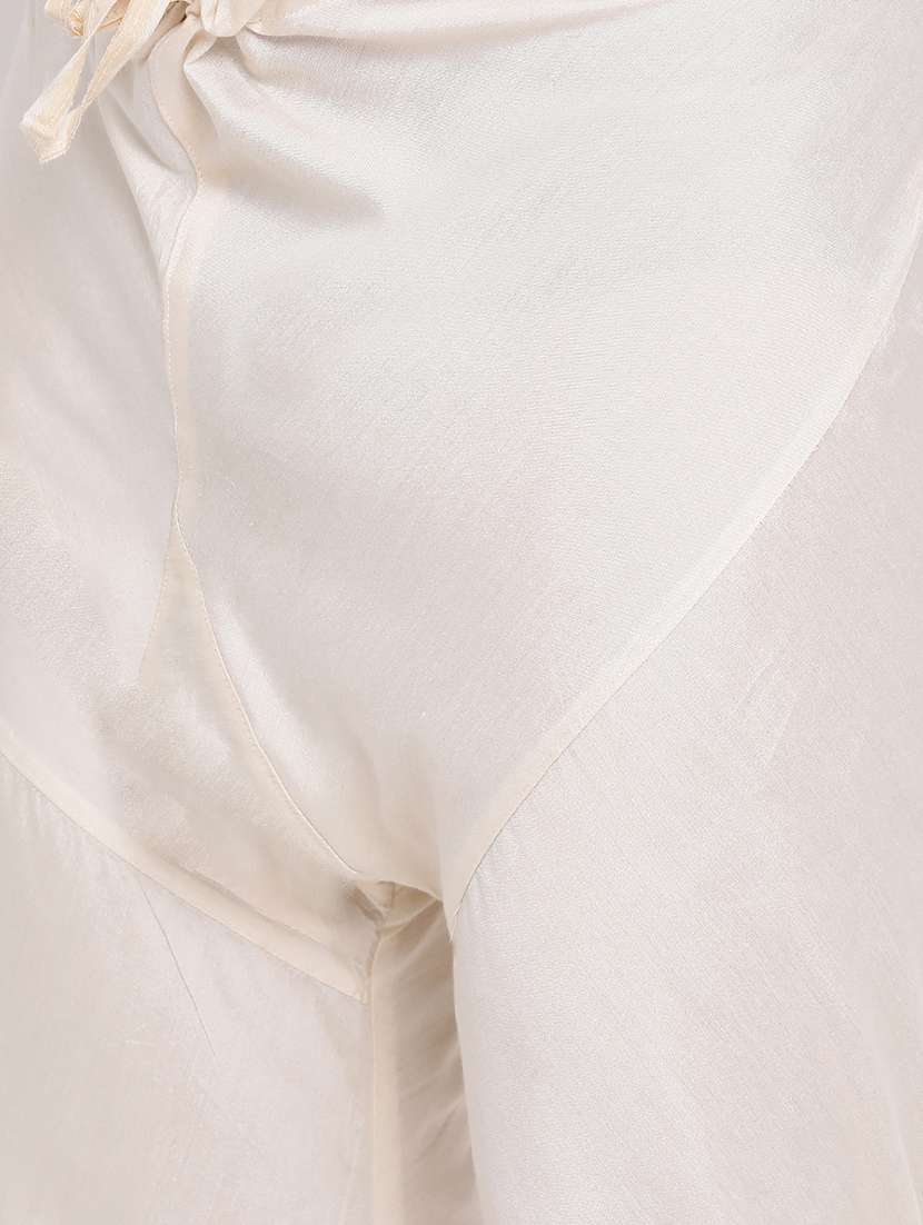 red jacquard kurta churidar set - 16943232 -  Standard Image - 4