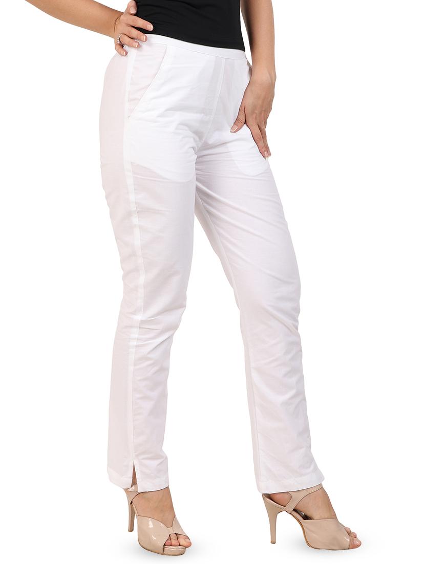 mid rise solid trouser  - 16944046 -  Standard Image - 1