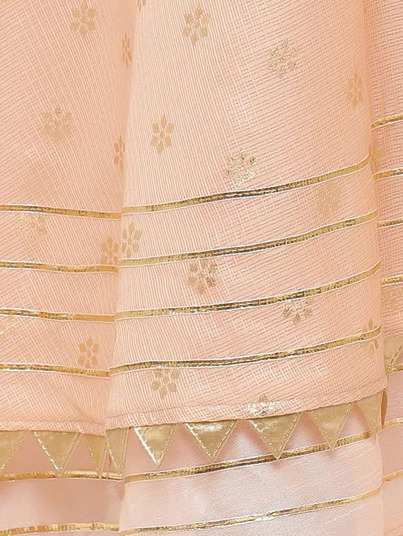 peach cotton flared skirt - 16944568 -  Standard Image - 4
