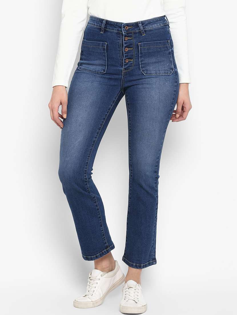high rise bootcut jeans 