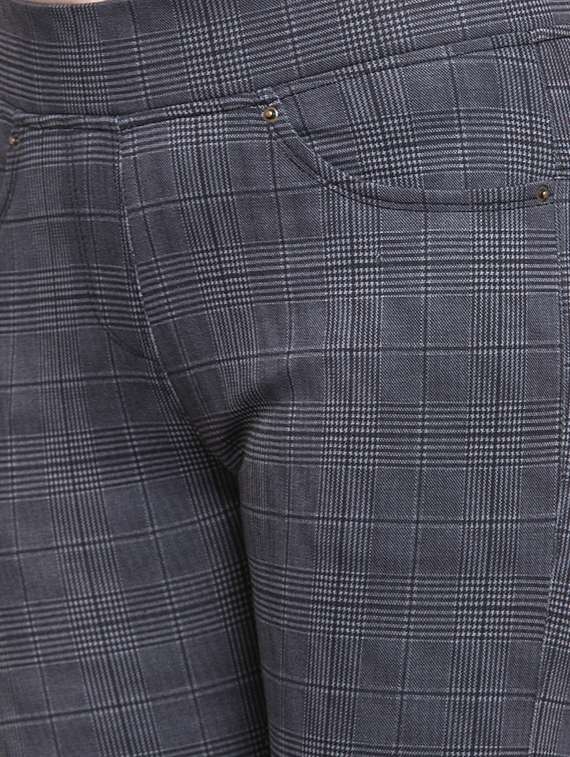 high rise checkered jegging - 16945591 - Standard Image - 4