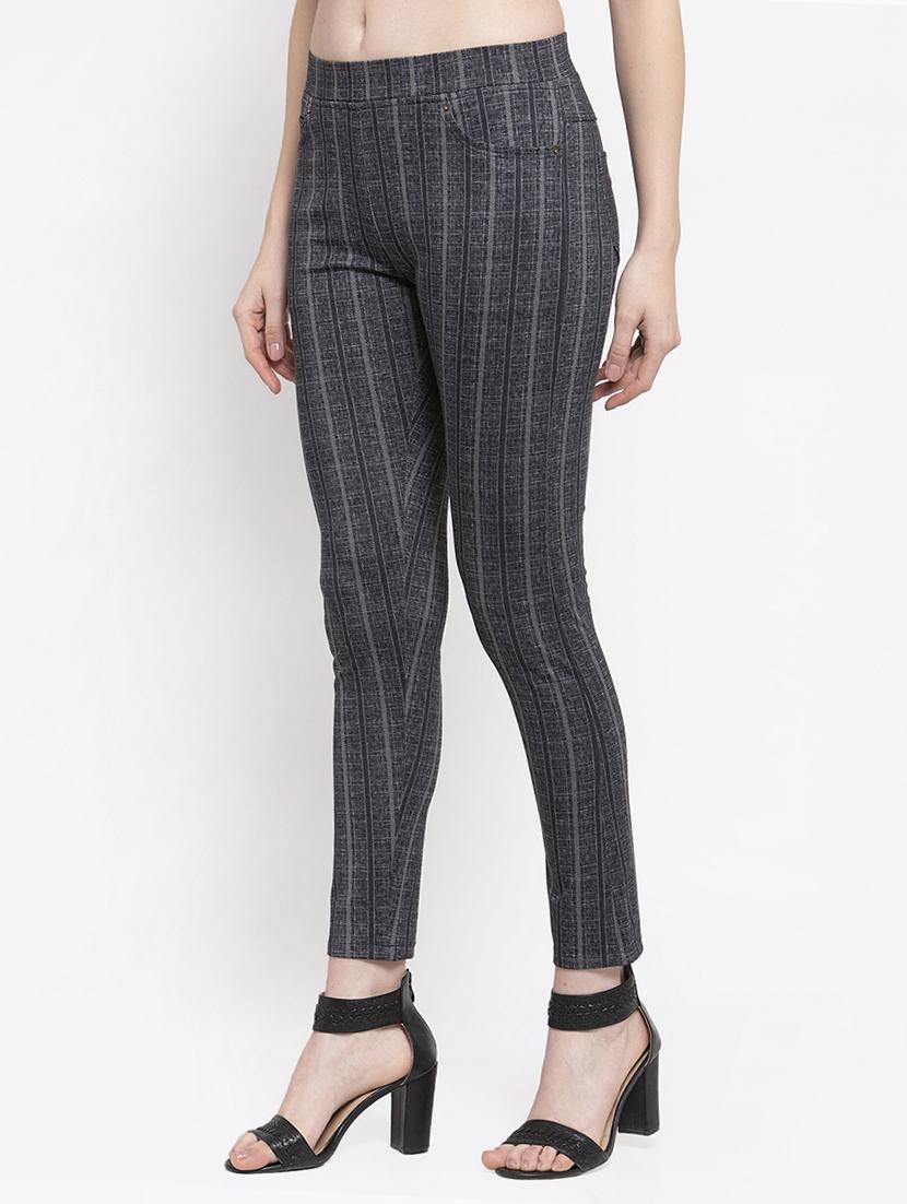 mid rise checkered jegging - 16945595 - Standard Image - 1