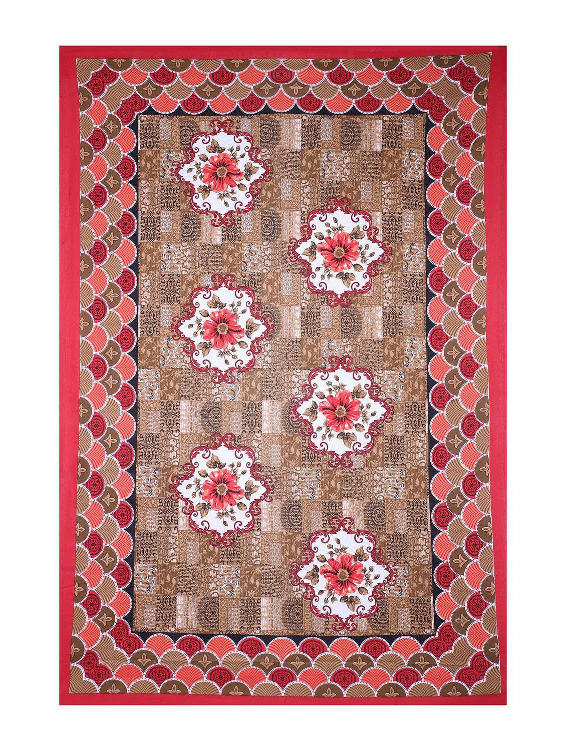 cotton jaipuri print 6 to 8 seater table cloth cover - 16947956 -  Standard Image - 1