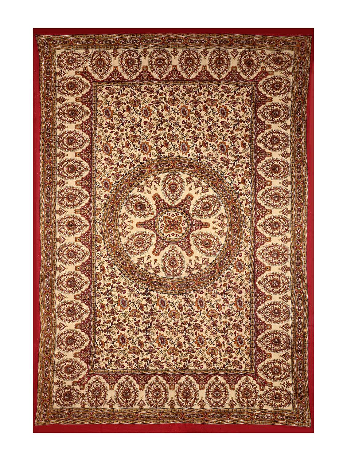 cotton jaipuri print 6 to 8 seater table cloth cover - 16947957 -  Standard Image - 1