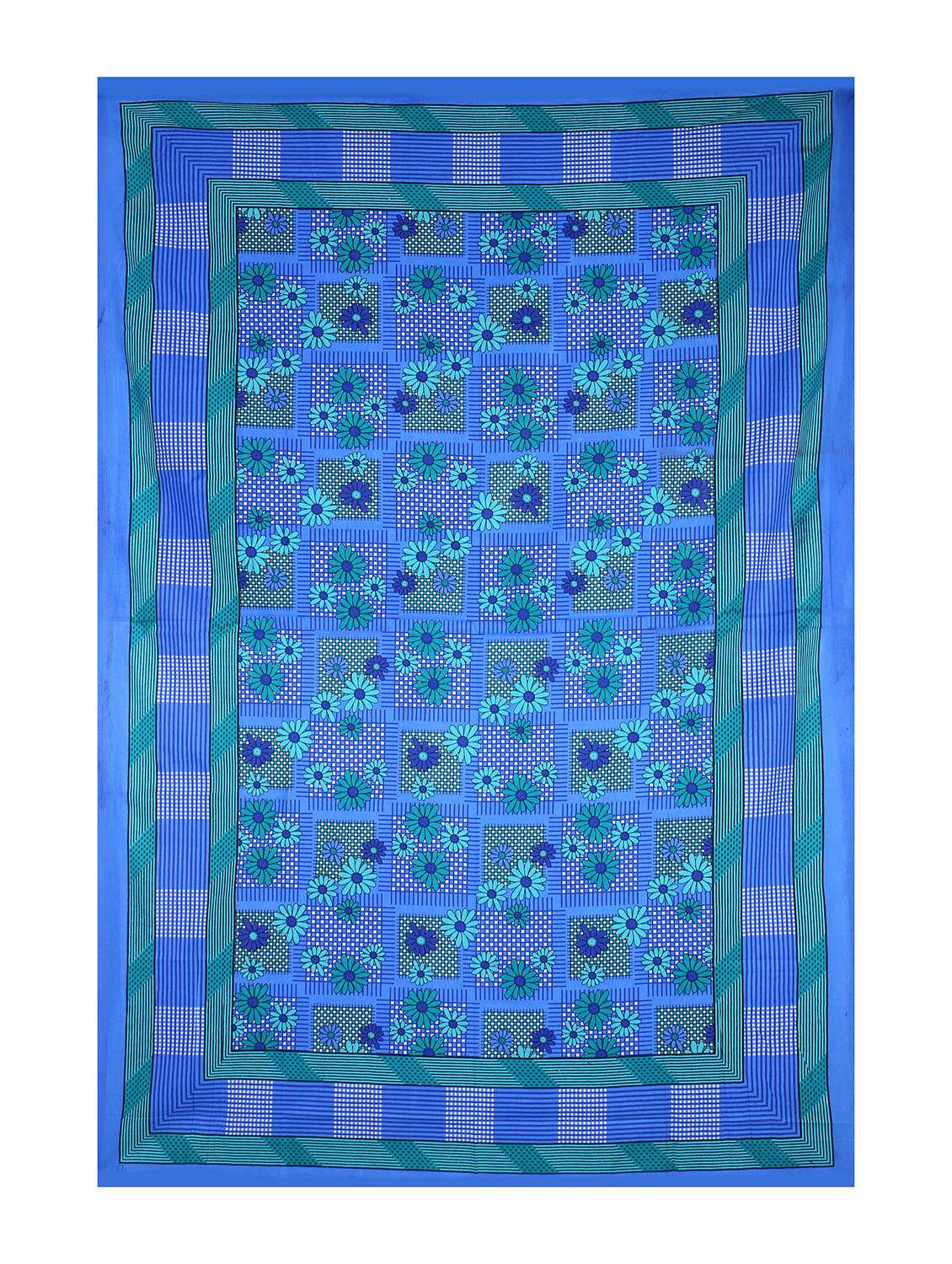 cotton jaipuri print 6 to 8 seater table cloth cover - 16947980 -  Standard Image - 1