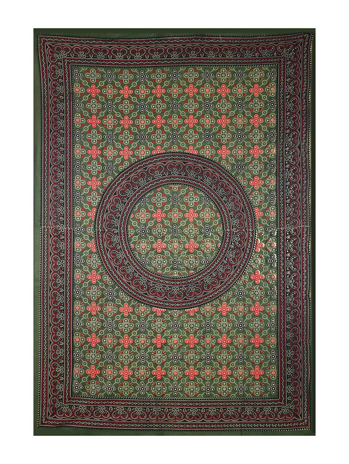 cotton jaipuri print 6 to 8 seater table cloth cover - 16947997 -  Standard Image - 1